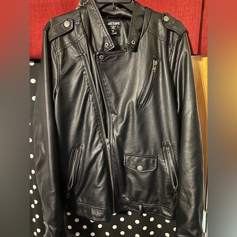 Hot topic faux leather jacket